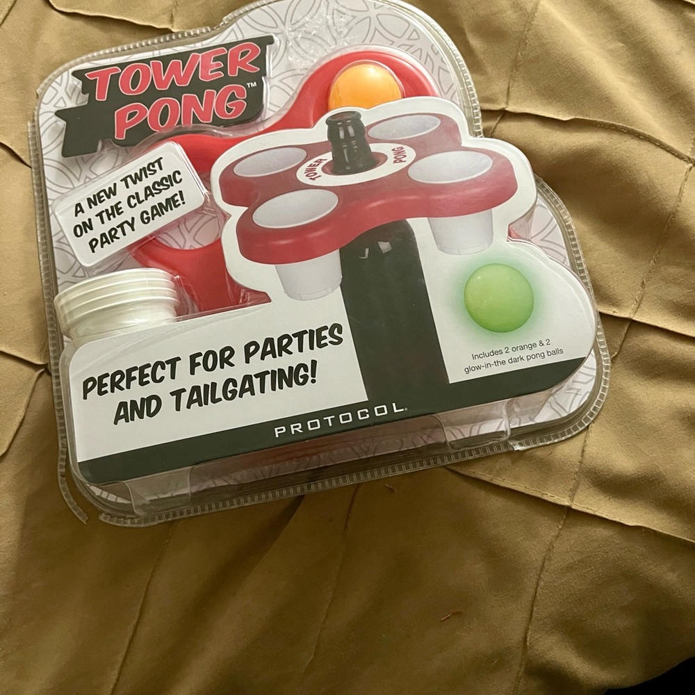 Tower Pong Game Set - Red and White